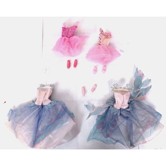 Barbie Ballerina Lot Swan Lake Odette Dress First Ballet Lesson Princess Dance - Picture 2 of 6